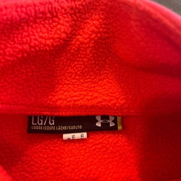 Under Armour Pink Athletic Quarterzip Pullover Women Large‎ - Picture 3 of 3